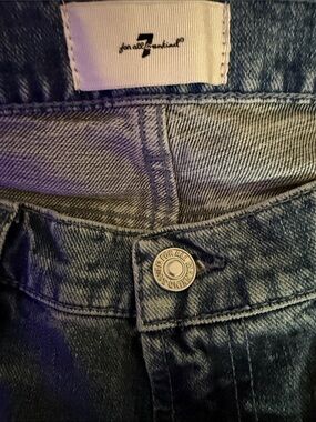 7 For All Mankind High-Rise Dark Blue Denim Jeans